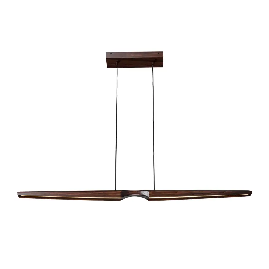 Dakota 47-Inch Linear Pendant in Beech Wood - Image 9