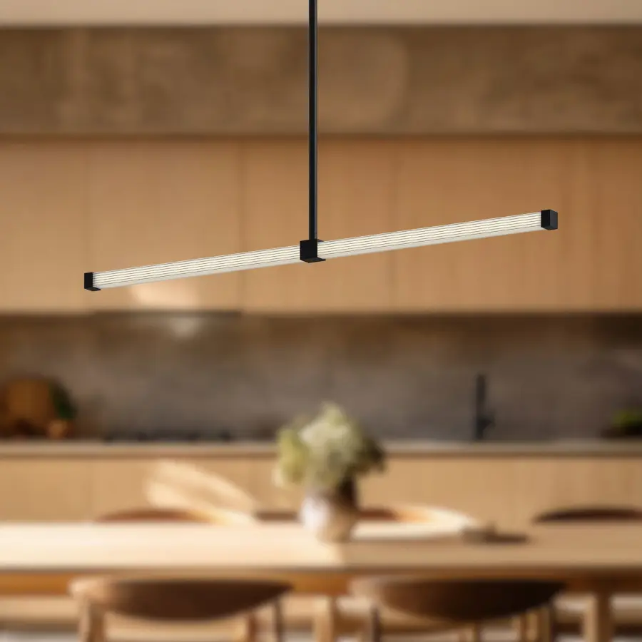 Blade 32-Inch Linear Pendant in Brushed Gold - Image 3