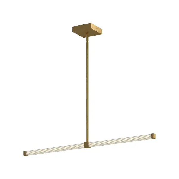 Blade 32-Inch Linear Pendant in Brushed Gold - Image 5
