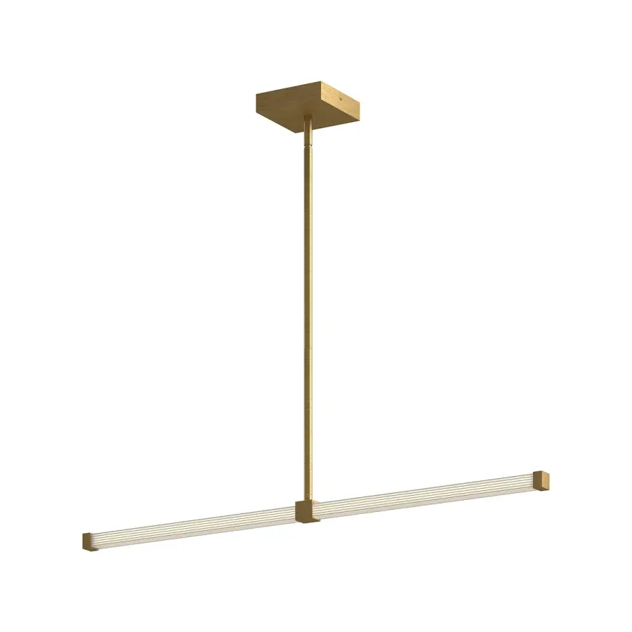 Blade 32-Inch Linear Pendant in Brushed Gold - Image 5