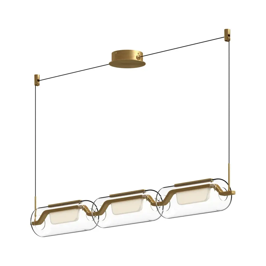 Hilo 43-Inch Linear Pendant in Matte Black - Image 4