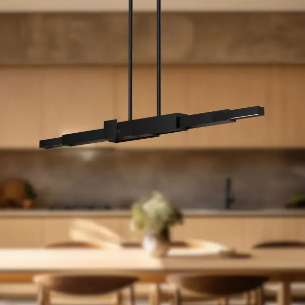 The Enzo Collection is a modern take on the brilliance of Art-deco design. From the thoughtful details to the contemporary duotone finish, these fixtures are hard to appreciate without being seen in person. The lighting is omni directional, with frosted acrylic diffusers that are spectacular for setting a mood indoors Integrated LED with 3000K Warm White Color Temperature Designed for dining room, kitchen, and beyond Modern, Contemporary Style with Decorative Details Installation hardware included Easy assembly instructions included in box Dimmable, see specs for detail Sloped ceiling adaptable, see specs for details - alternate view
