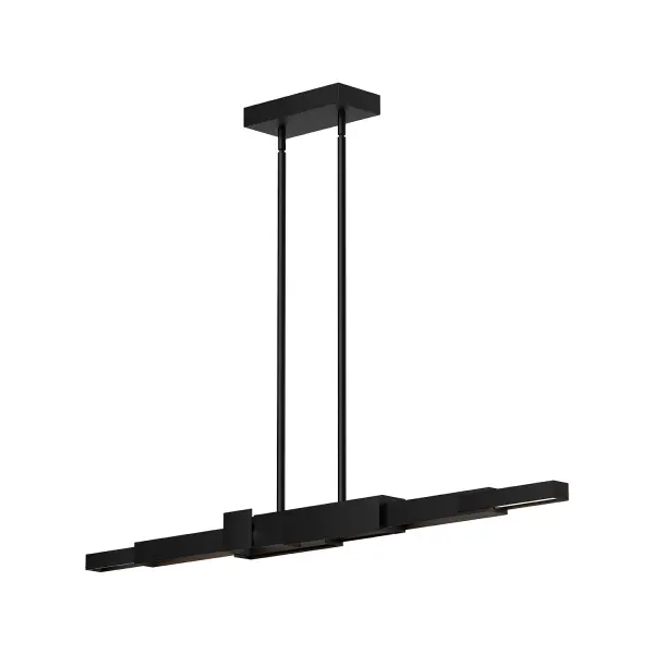 Enzo 48-Inch Linear Pendant in Matte Black - Image 1
