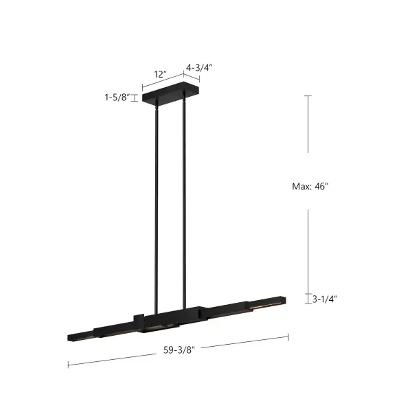 Enzo 60-Inch Linear Pendant - Image 7