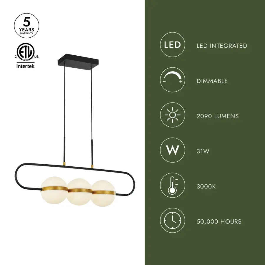 Tagliato 32-Inch Linear Pendant - Image 5