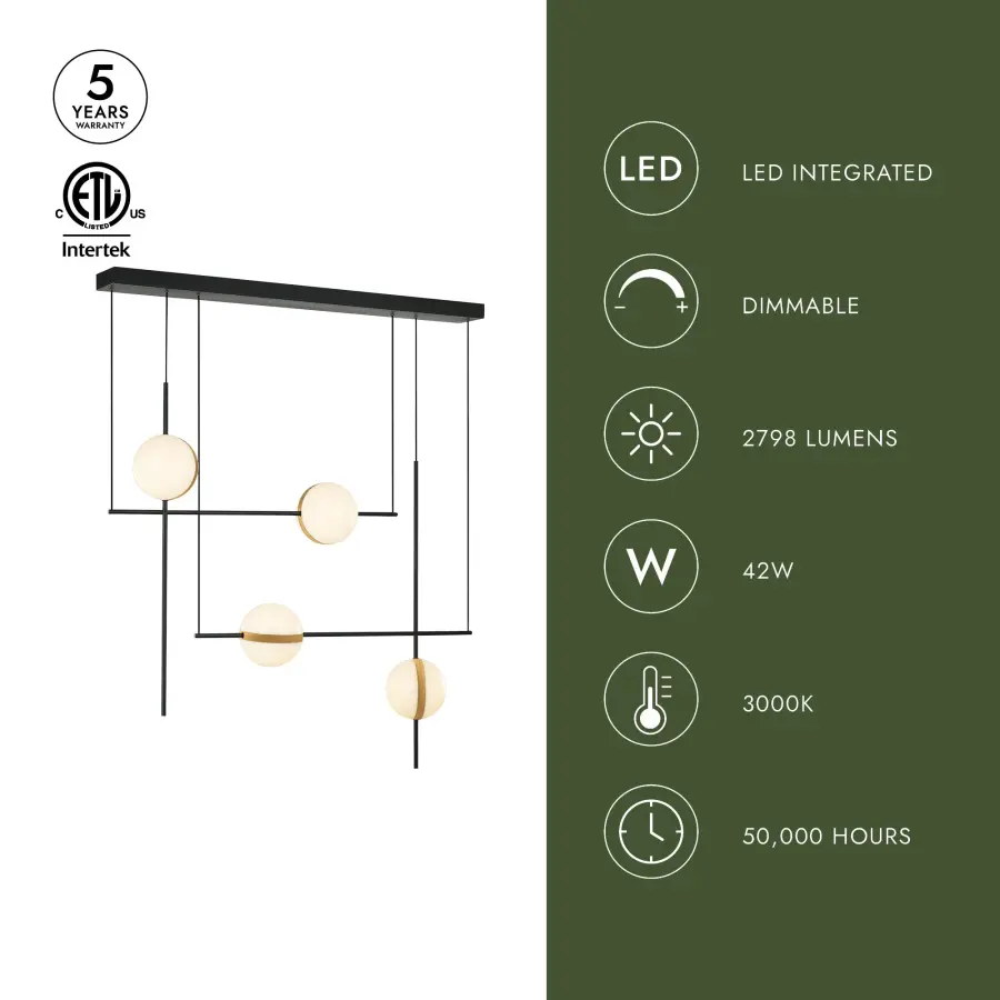 Tagliato 40-Inch Linear Pendant - Image 4