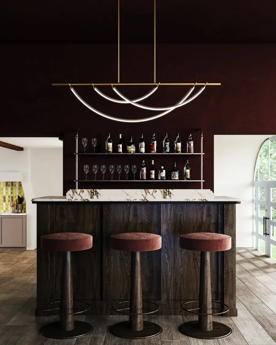 Aryas 48-Inch Linear Pendant in Urban Bronze - Image 4