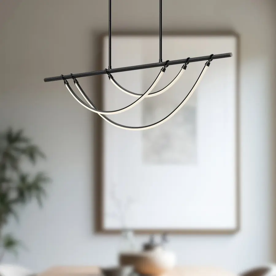 Aryas 48-Inch Linear Pendant in Urban Bronze - Image 6
