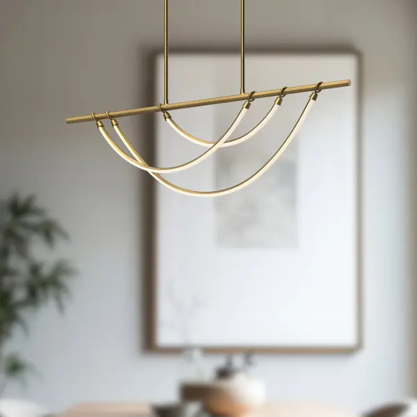 Aryas 48-Inch Linear Pendant in Urban Bronze - Image 8