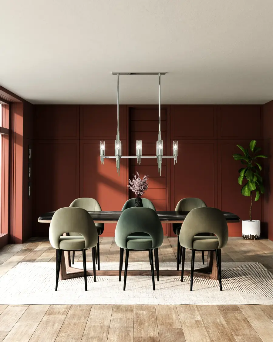 Torres 38-Inch Linear Pendant in Vintage Brass with Ribbed Crystal - Image 2