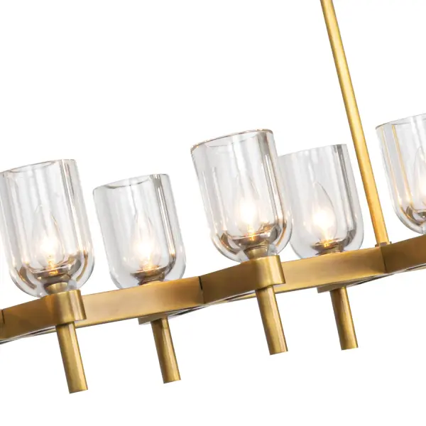 Lucian 52-Inch Linear Pendant in Polished Nickel with Alabaster - Image 12