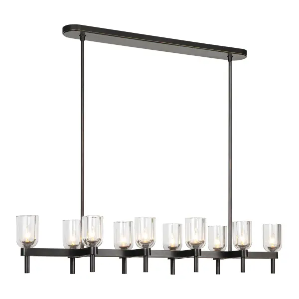 Lucian 52-Inch Linear Pendant in Polished Nickel with Alabaster - Image 15