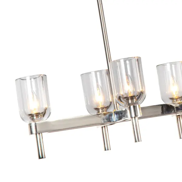 Lucian 52-Inch Linear Pendant in Polished Nickel with Alabaster - Image 20