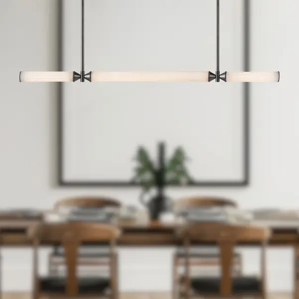 Art Deco Glamour Meets Modern LED Efficiency in Statement Linear Pendant - Image 3