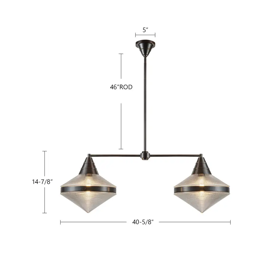 Willard 41-Inch Linear Pendant in Urban Bronze - Image 20