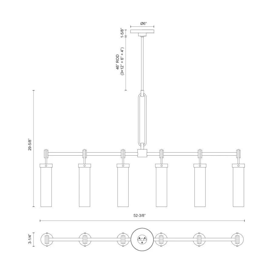 Wynwood 52-Inch Linear Pendant - Image 8