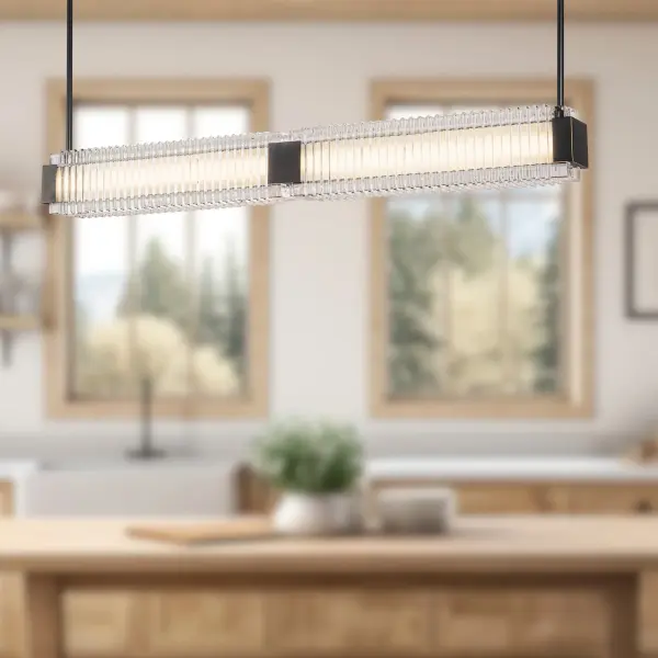 Alai 47-Inch Linear Pendant in Vintage Brass - Image 2