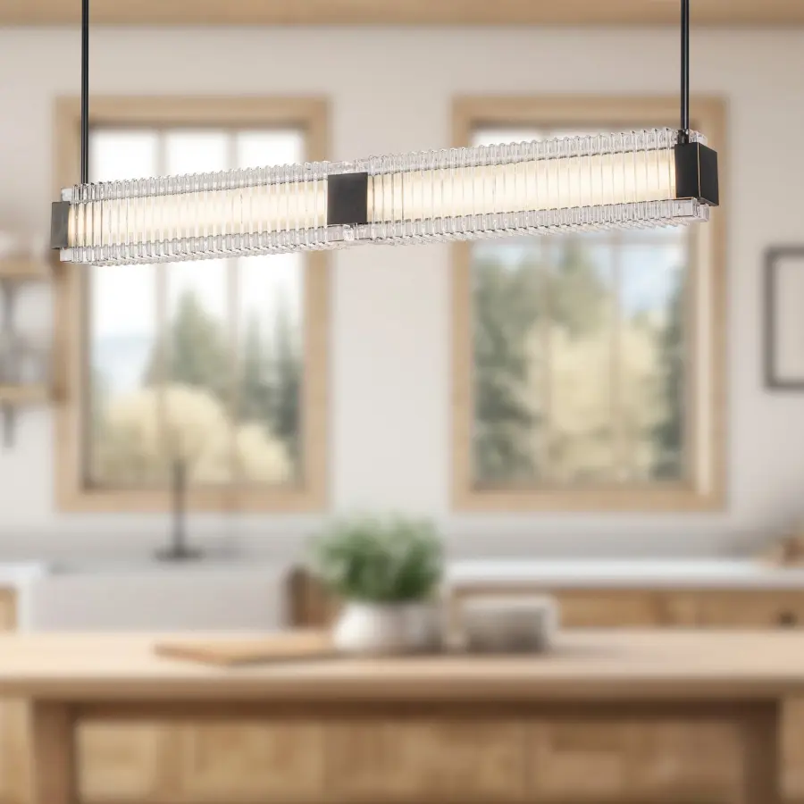 Alai 47-Inch Linear Pendant in Vintage Brass - Image 2