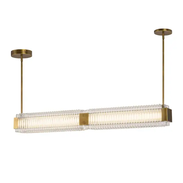 Alai 47-Inch Linear Pendant in Vintage Brass - Image 6
