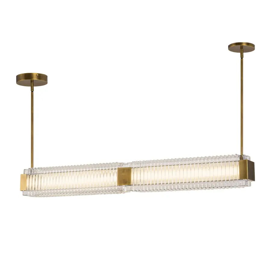 Alai 47-Inch Linear Pendant in Vintage Brass - Image 6