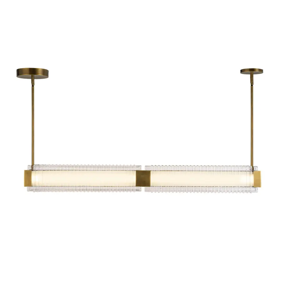 Alai 47-Inch Linear Pendant in Vintage Brass - Image 7