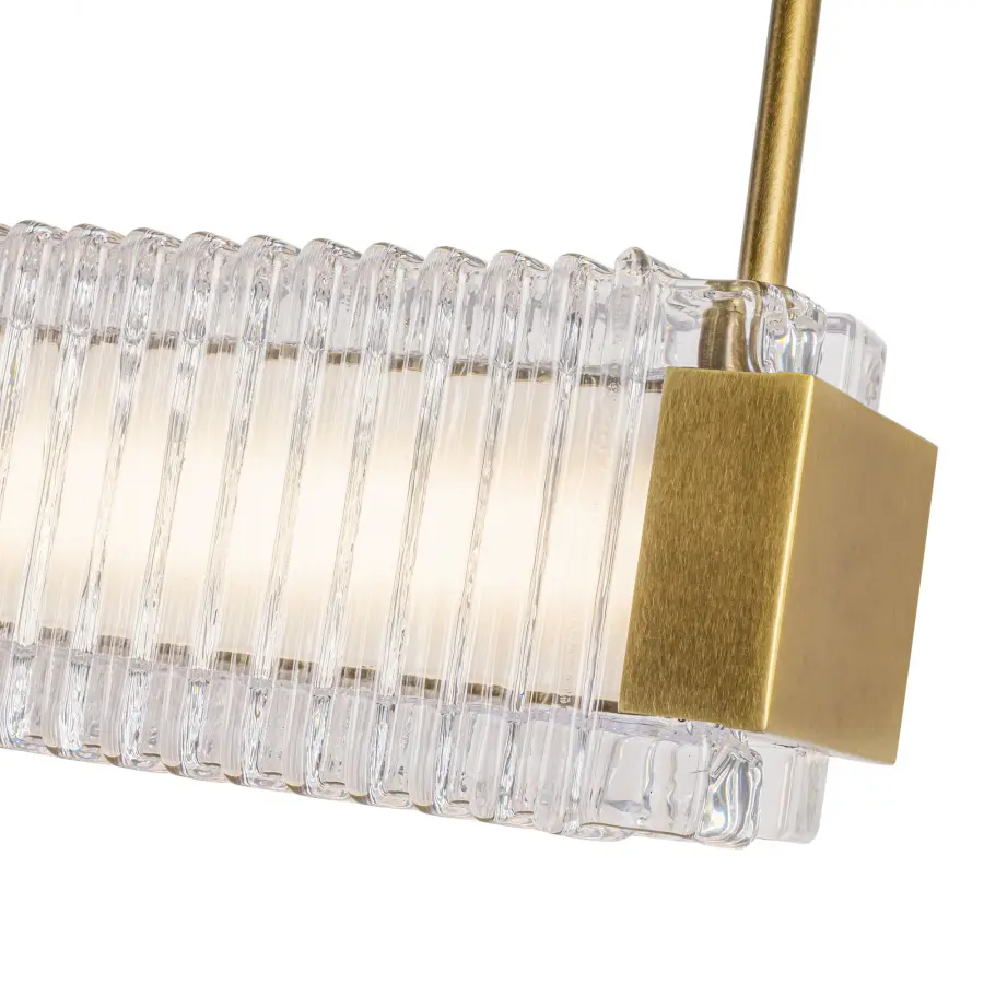 Alai 47-Inch Linear Pendant in Vintage Brass - Image 8