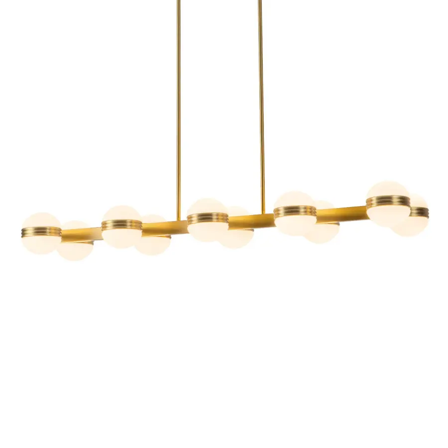 Selene 48-Inch Linear Pendant in Brushed Gold - Image 3