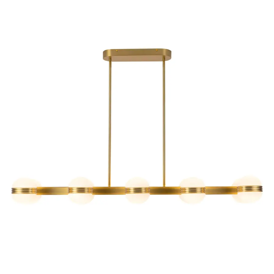 Selene 48-Inch Linear Pendant in Brushed Gold - Image 5