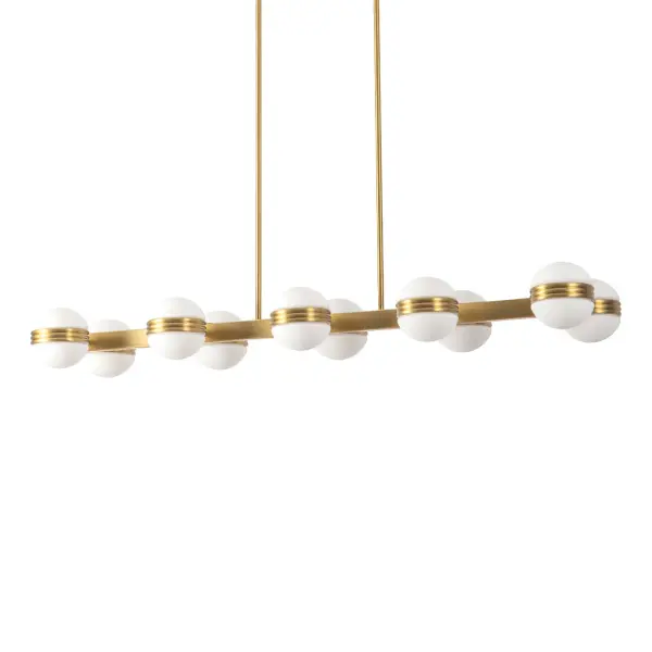 Selene 48-Inch Linear Pendant in Brushed Gold - Image 8