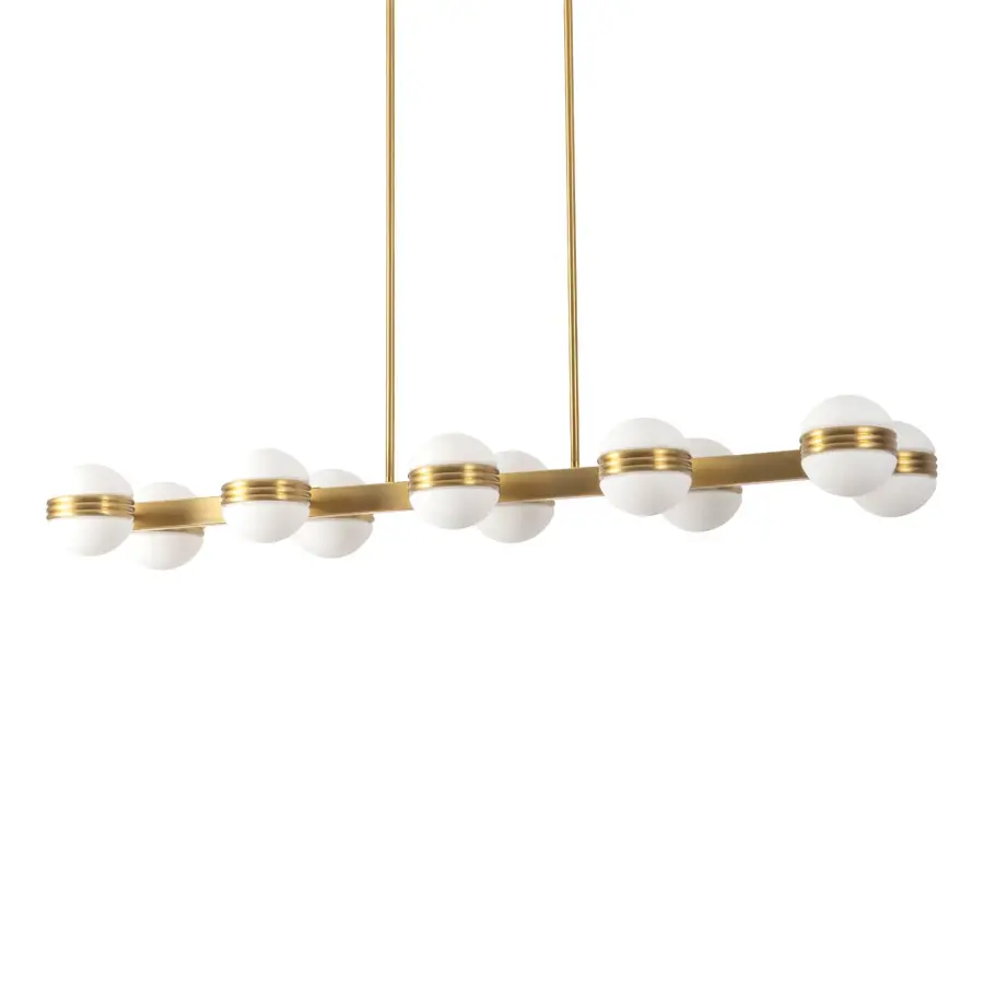 Selene 48-Inch Linear Pendant in Brushed Gold - Image 8