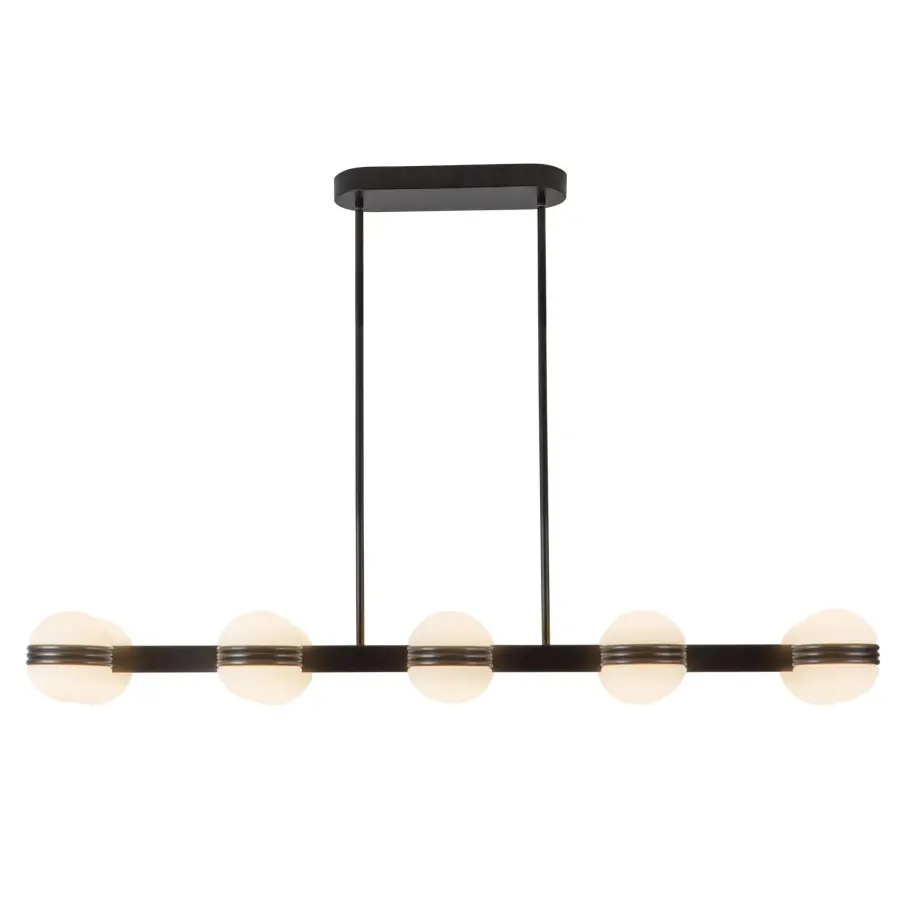 Selene 48-Inch Linear Pendant in Brushed Gold - Image 9