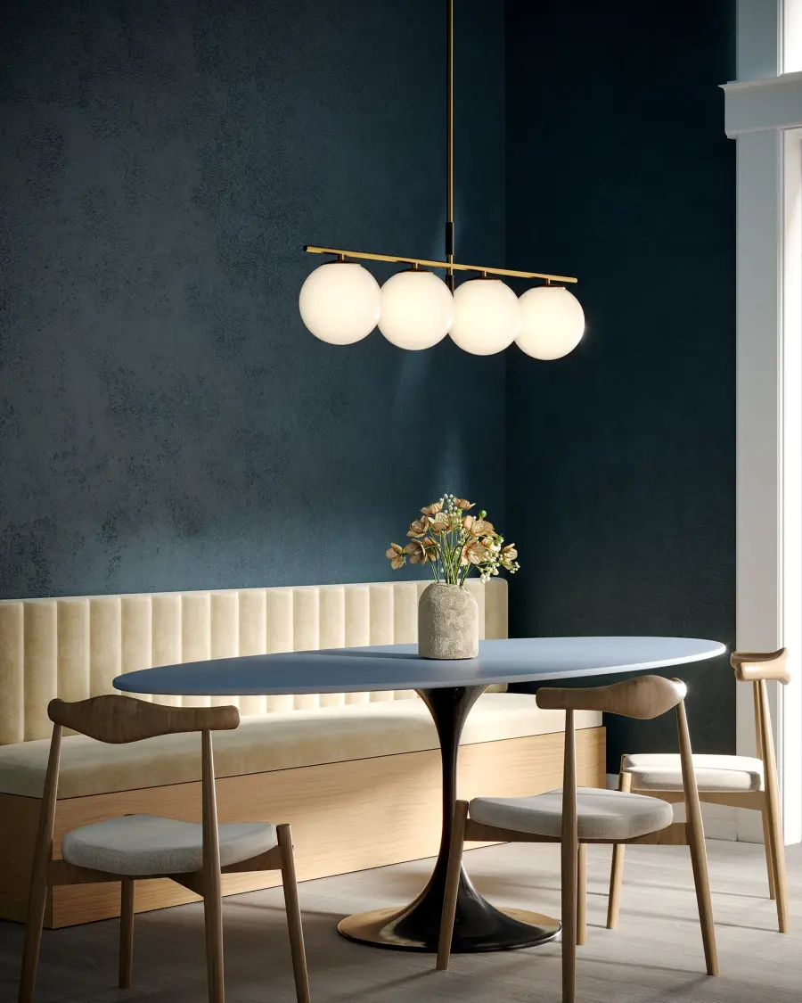 Zuri 37-Inch Linear Pendant in Brushed Gold - Image 2