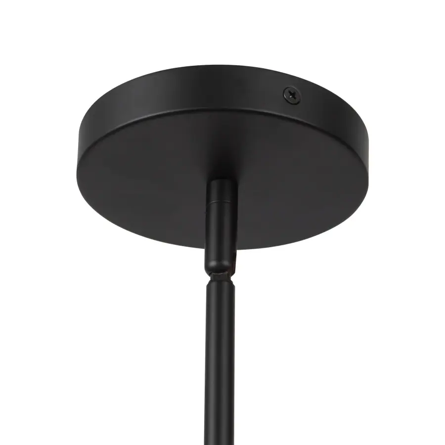 Sloan 42-Inch Linear Pendant in Matte Black with White Linen Shades - Image 12