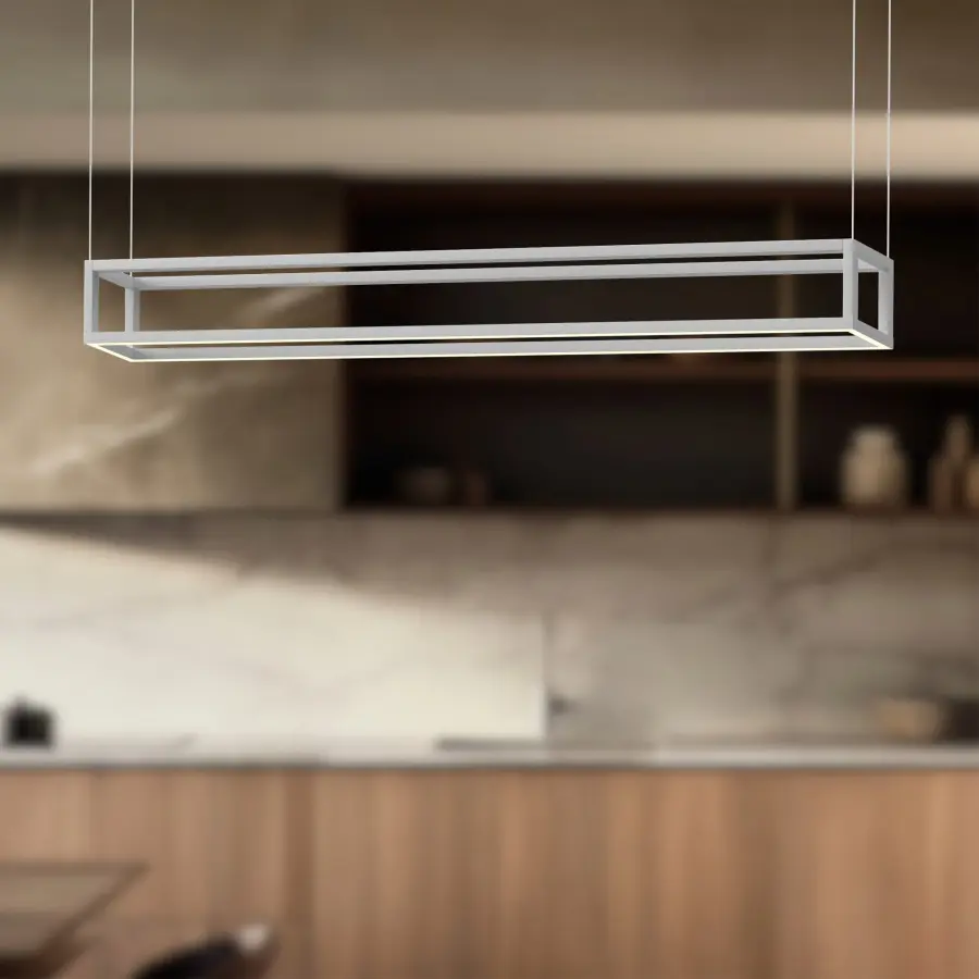Plaza 48-Inch Linear Pendant in White - Image 5