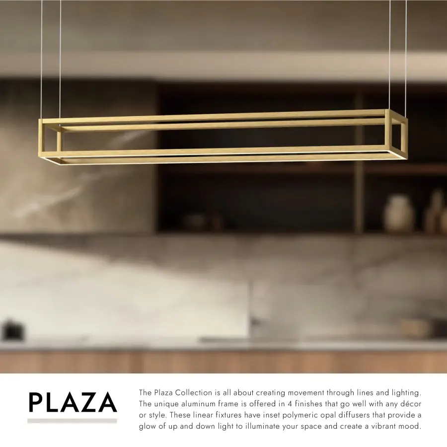 Plaza 48-Inch Linear Pendant in White - Image 9