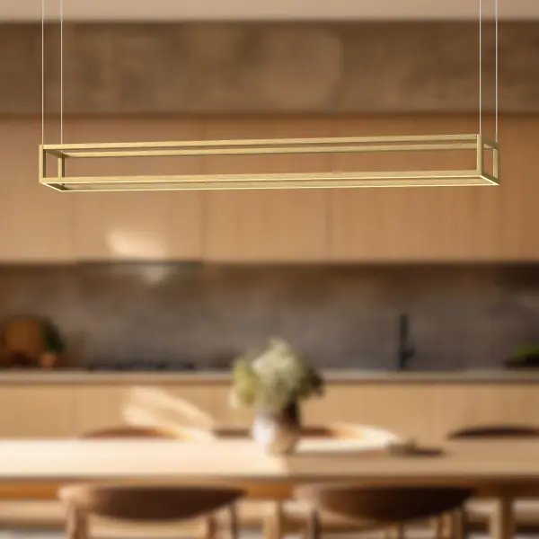 Plaza 60-Inch Linear Pendant in White - Image 2