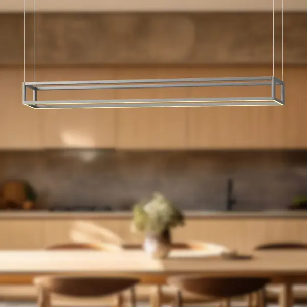 Plaza 60-Inch Linear Pendant in White - Image 4
