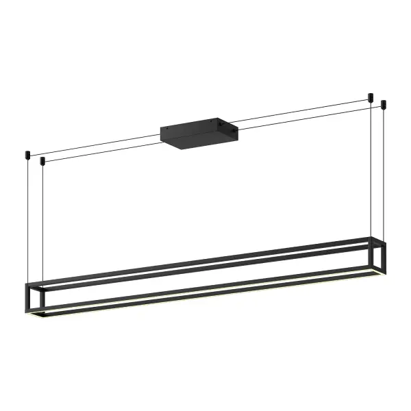 Plaza 60-Inch Linear Pendant in White - Image 6