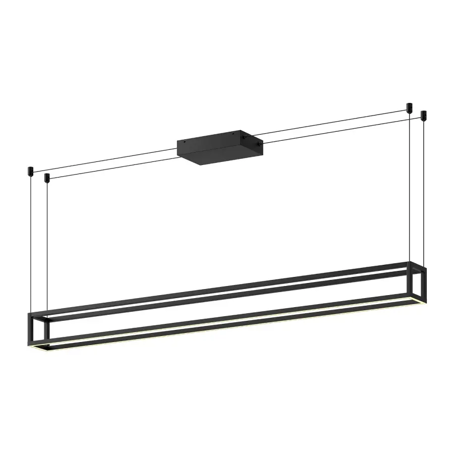 Plaza 60-Inch Linear Pendant in White - Image 6