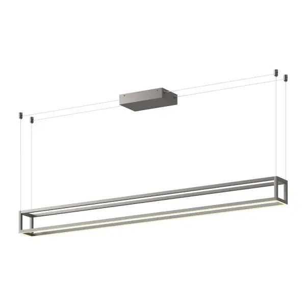 Plaza 60-Inch Linear Pendant in White - Image 7