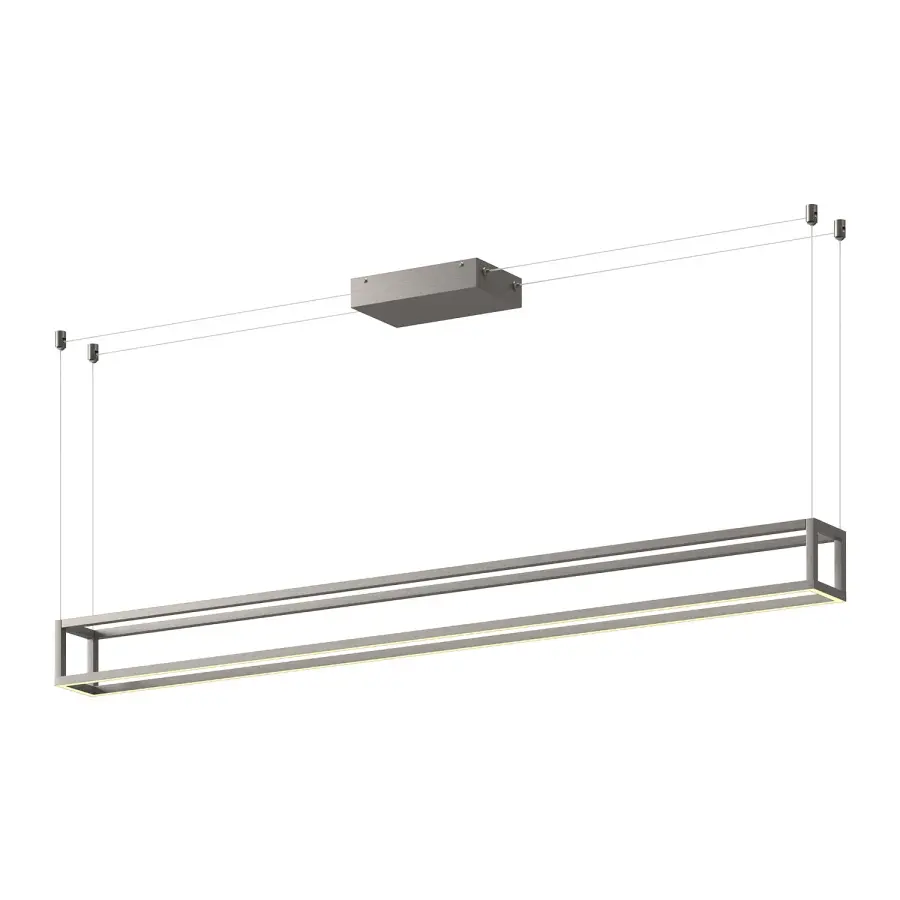 Plaza 60-Inch Linear Pendant in White - Image 7