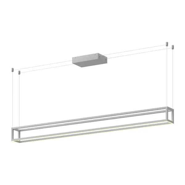 Plaza 60-Inch Linear Pendant in White - Image 8