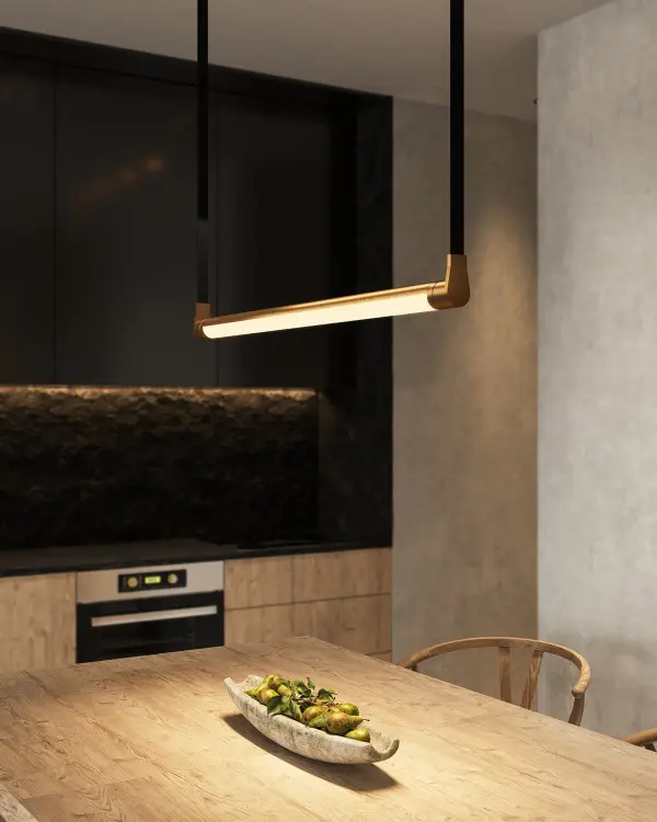 Laurence 41-Inch Linear Pendant in Urban Bronze - Image 2