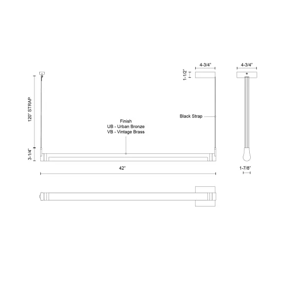 Laurence 41-Inch Linear Pendant in Urban Bronze - Image 13