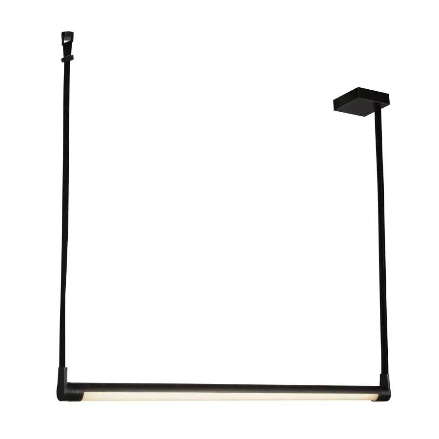 Laurence 41-Inch Linear Pendant in Vintage Brass - Image 9