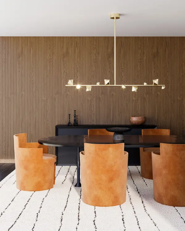 Gemstone shaped illuminations cluster around an architectural rod in a way that is enduring and awe-inspiring. Providing luxe and modern ambient lighting in any space, the Geode Collection is the jewellery of any space. Integrated LED with 3000K Warm White Color Temperature Designed for dining room, kitchen, and beyond Modern, Contemporary Style with Decorative Details Installation hardware included Easy assembly instructions included in box Dimmable, see specs for detail Sloped ceiling adaptable, see specs for details - alternate view