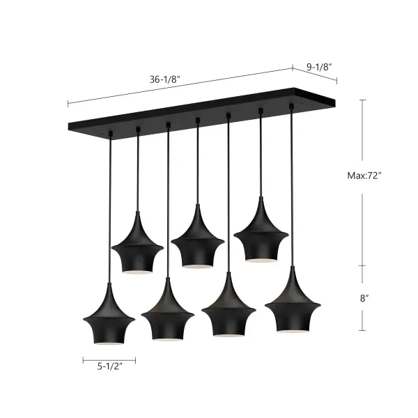 Emiko 36-Inch Linear Pendant in Brushed Gold - Image 7