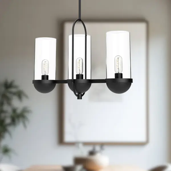 Cyrus 24-Inch Linear Pendant in Matte Black - Image 3