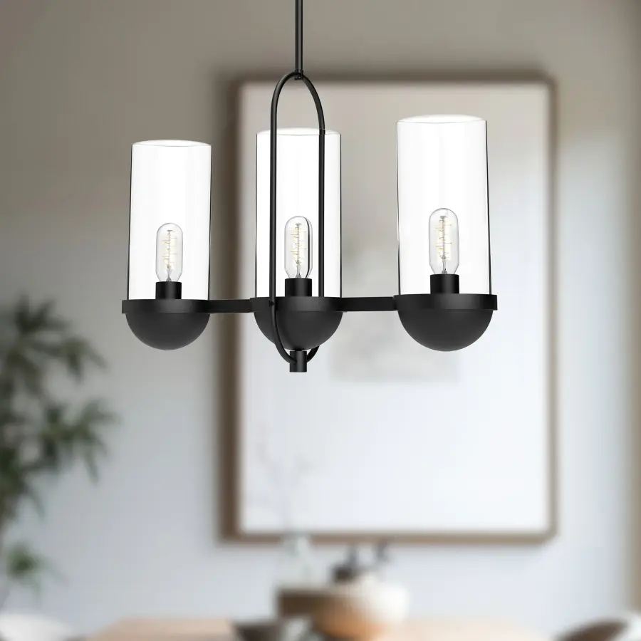 Cyrus 24-Inch Linear Pendant in Matte Black - Image 3