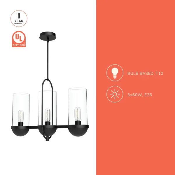 Cyrus 24-Inch Linear Pendant in Matte Black - Image 5